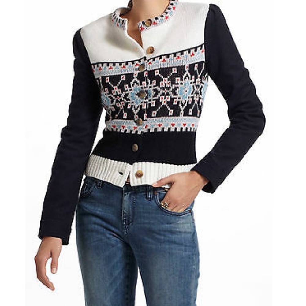 Anthro Elevenses Buckhaven Fair Isle Jacket 2